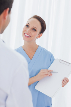 Female Nurse smiling
