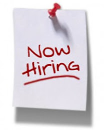 Sticky note that says Now Hiring on it
